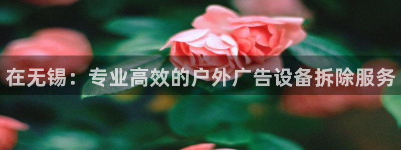 杏宇平台登录方法：在无锡：专业高效的户外广告设备拆除服务