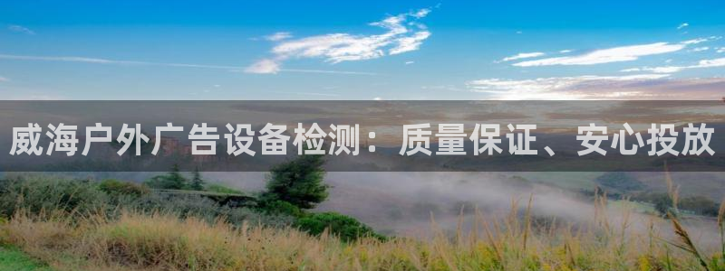 杏宇平台代理怎么样：威海户外广告设备检测：质量保证、安心投放