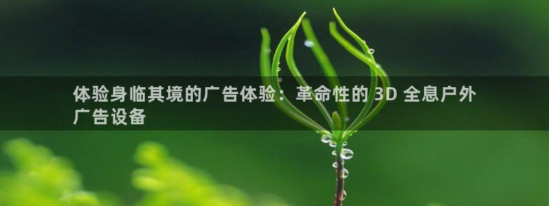 杏宇平台客服：体验身临其境的广告体验：革命性的 3D 全息户外
广告设备