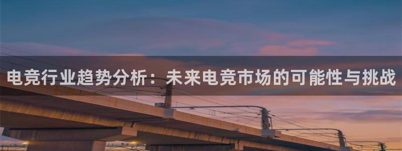 lh1153雷火电竞入口：电竞行业趋势分析：未来电竞市场的可能性与挑战