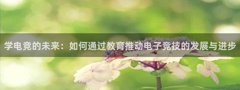 雷火电竞登陆：学电竞的未来：如何通过教育推动电子竞技的发展与进步