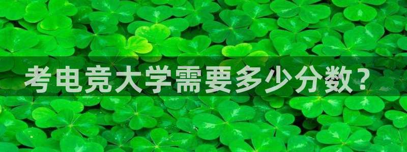 e8125雷火电竞：考电竞大学需要多少分数？
